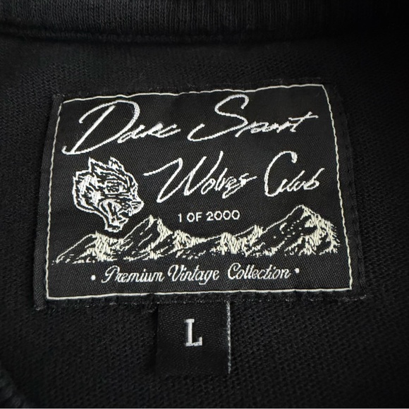 Darc Sport T-Shirt Black/White Wolf head Premium L Vintage Collection NFGU SSDD - Picture 7 of 13